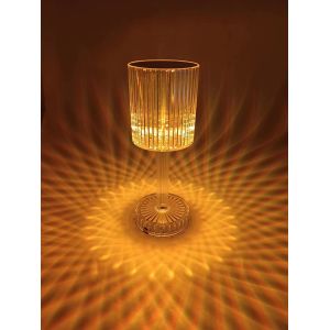 Gatsby Cylinder Table Lamp With Remote Control LED Rechargeable Light 16 RGB