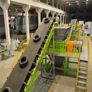 Automated Rubber Powder Production Line 3000kg/H Tyre Recycling Equipment