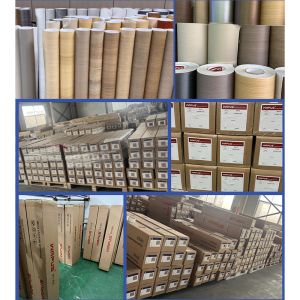 Bottom Adhesive Self Adhesive PVC Film B1 Fire-proof Level With Released Paper