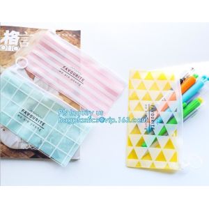 pencil case students Simple canvas bag Stationery case large PU pencil bag,