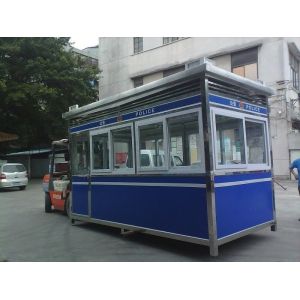 Color Steel Prefabricated sentry box shed for garden , Police Station ,