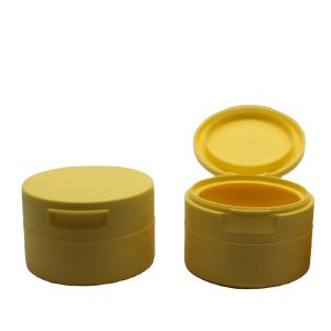 China 2.65Oz/75g Empty Cosmetic Jar Packaging PP Plastic Cosmetic Jar With PMMA Round Cylinder on sale