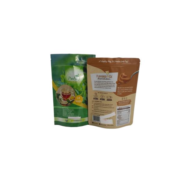 Peanut Powder Bag Foil Pouch Packaging Matte Surface Private Label Plastic Material