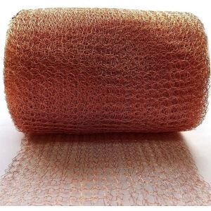 Wholesale Copper Knitted Metal Mesh Roll 0.18mm Wire Soft Stocked in Various Lengths from china suppliers