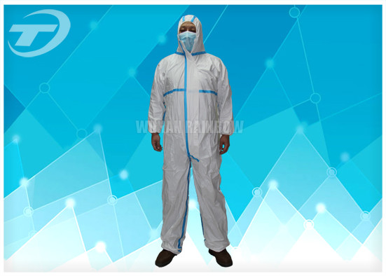 4/5/6 Taped disposable waterproof overalls By SMS Or Microporous Film Laminated Materials