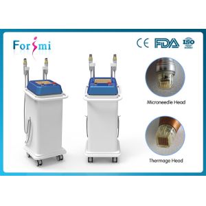 Wholesale Newest vertical RF micro needling skin rejuvenation machine with two handles non-invasive treatment from china suppliers