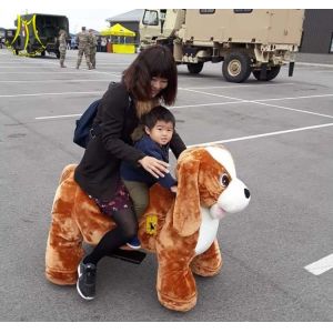 Hansel Ride On Walking Toy Animals With Amusement Ride Fence Electric Animal