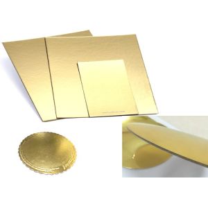 Metalized Shiny Gold Foil Cardboard Laminated Grey Board Gold Paper Cake Boards