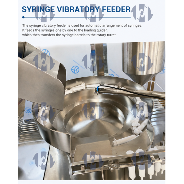 Syringe filling machine detail view 2