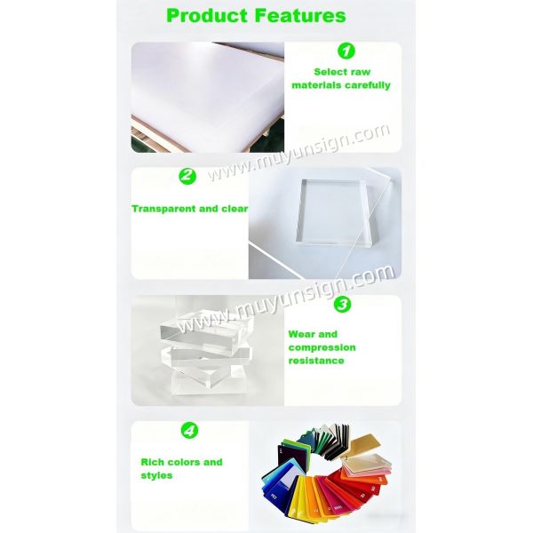 Cast Crystal PMMA Solid Plexiglass Acrylic Sheet Thick Customized