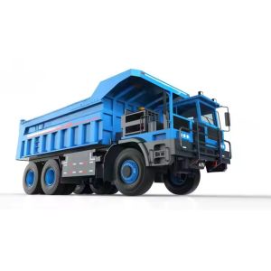 Customized 6*4 Driving Type 3 Axles Tare Weight 39000kg Electric Mining Dump
