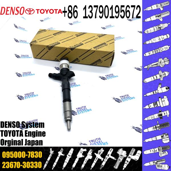 23670-30330 For Engine Parts Diesel Common Rail Fuel Injector 095000-7830