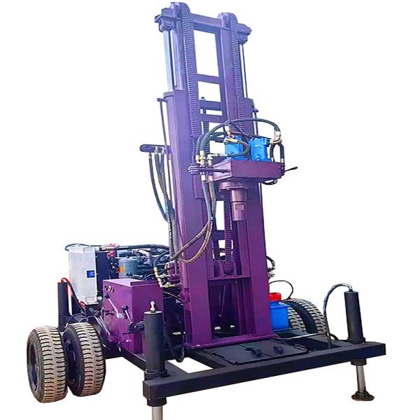 Tractor Mounted Water Well Drilling Rig Power 60KW Portable Water Well Drilling Equipment
