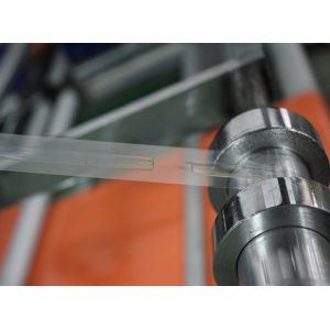 Side sealing courier bag making machine with hot melt glue automatic