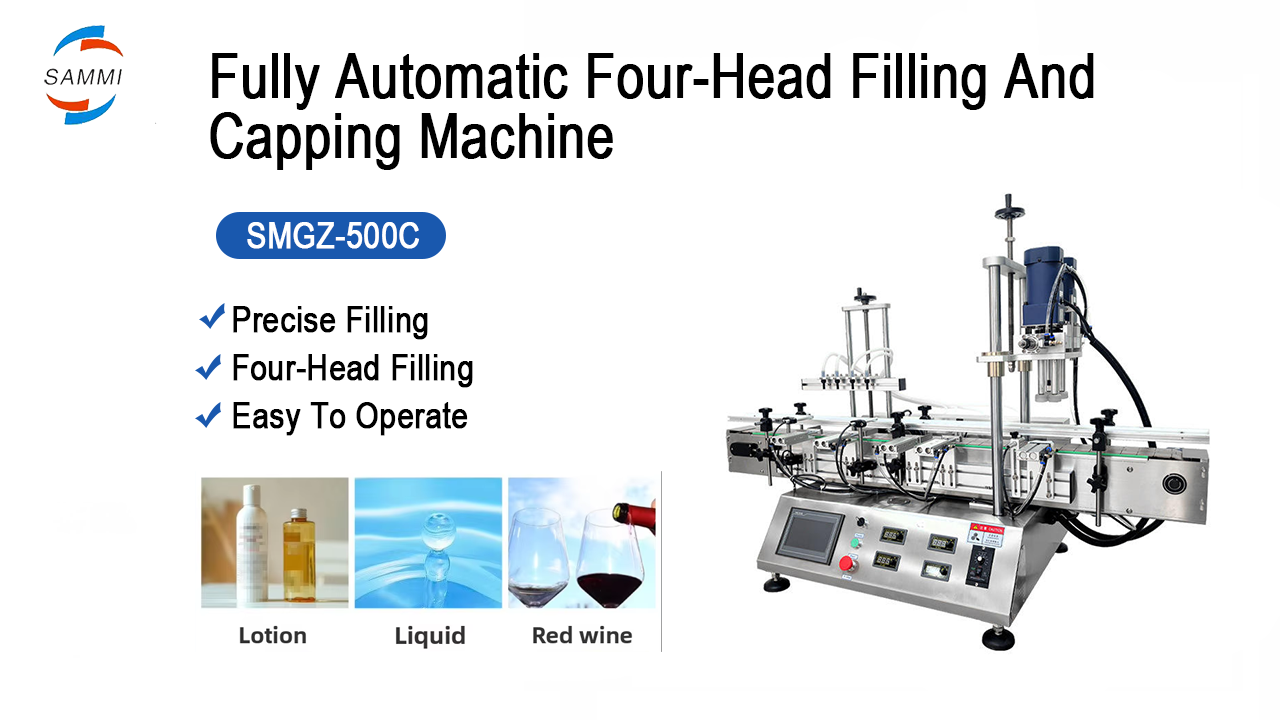 Automatic Tabletop Magnetic Pump Small Liquid Filling Capping Machine for Volume