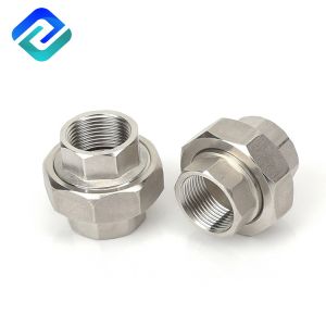 BSP Stainless Steel Pipe Union Threaded Fittings MSS SP