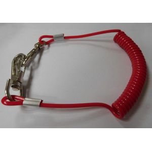 Wholesale Popular selling in European markets red plastic spring string coil w/big heavy duty clips from china suppliers