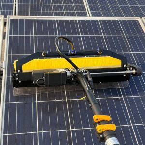 Waterless/Water Solar Panel Cleaning Machine with Telescopic Handle and
