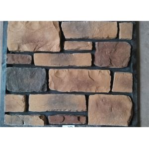 China Classical Style Wateproof Faux Exterior Stone , Faux Veneer Stone Panels For Home Building on sale