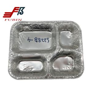 Jumbo Roll 750ml Aluminium Foil Lunch Box Rectangular Shape