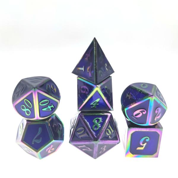 Quality Multi Function Polyhedron Dice Set Sturdy 7 Pcs Size 12cm RPG Dice Set Zinc for sale