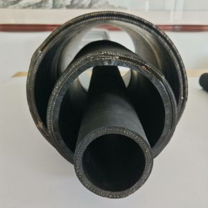 NR CR SBR Rubber Bulk Material Handling Hose With Double Layer Reinforced