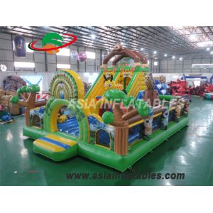 Fire Retardant 8 X 6M Inflatable Zoo Playground For Teenager