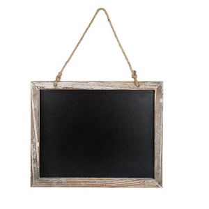 Black Wooden Restaurant Menu Board SGS Certification Recyclable Feature