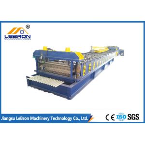 PLC Control Corrugated Roof Sheet Making Machine 10-16m/min 20 Roller Stations