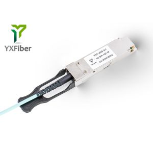 Optical Fiber 40G QSFP+ To QSFP+ 1M AOC SFP+ Cable