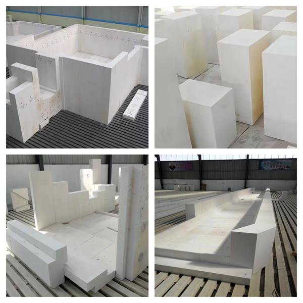 Rongsheng Re-sintered Fused AZS Brick High Quality High Refractoriness Furnace Refractory Brick For Kilns
