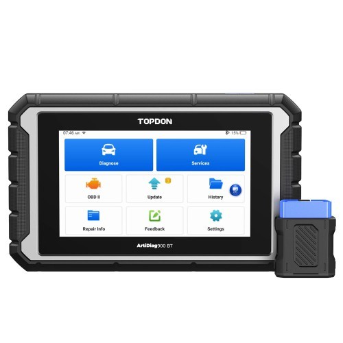 TOPDON ArtiDiag 900 BT AD900BT Bidirectional Diagnostic Tool Supports ECU Coding