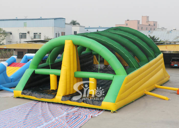 Wholesale 15x8m Giant Adults Inflatable Obstacle Course With Slide For Challenge Run In Mud Run Events from china suppliers