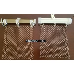 Architectural Decorative Mesh Curtain Wire Mesh Stainless Steel Material