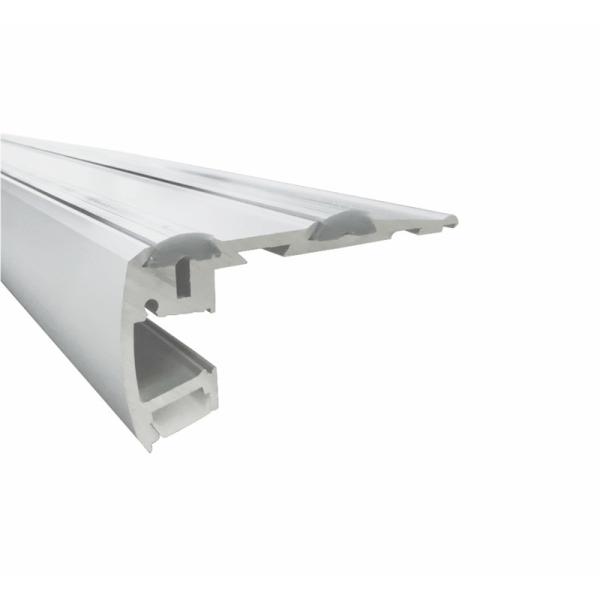 Quality 8mm Width PC PMMA LED Aluminium Extrusion Profiles 6063 T5 With PC Diffuser Cover for sale