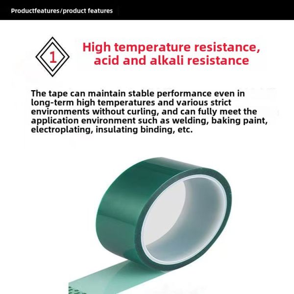2-High-Temp Electroplating Epoxy Resin Powder Coating Anodizing Masking PET Polyester Film Silicone Glue Adhesive Paper Film