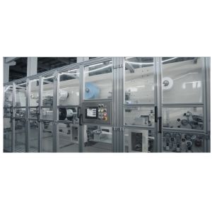 300KW 3% Rejection Elastic Waist Band Diaper Making Machine