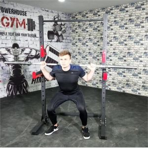 Multi-Function Gym Training Equipment Foldable Metal Half Rack Wall-Mounted