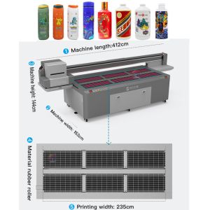 Customizable UV Printer 10cm Medium Height And 2500 X 1000 X 1300mm Equipment