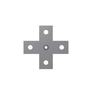 Flat Cross Plate Fitting With M10 Nut