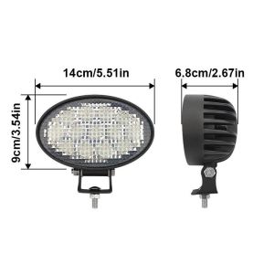 Oval LED Work Light 39W Harvester Tractor LED Lights Forklift Light