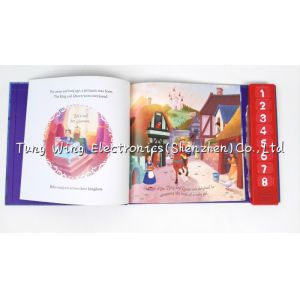 Educational Red 8 Button Baby Sound Books With Voice Recordable