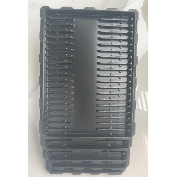 Electronic Component Industrial Hardware Packaging Black Blister Tray PS Thickened Anti-Static Blister Tray
