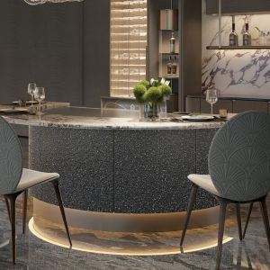 Customizable Teppanyaki Grill Table with 600*440mm Heating Area and 1300x1000x80