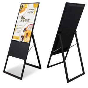49 Inch Smart Rotatable Digital Signage All In One Mobile Touch 1920 X 1080