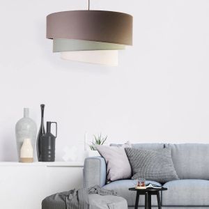 40w Easy Fit Pendant Shade 3 Way Gimbal Pendant Drum Lamp Shade 3 Layer