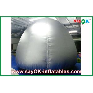 Silver Round 5m Inflatable Planetarium Dome With Projection Cloth Projection