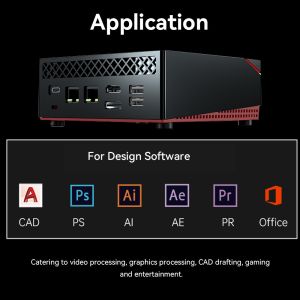 AMD Ryzen 5 5600U Mini PC Hexa Core PC Dual Ethernet Dual Channel DDR4 For