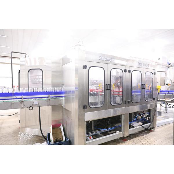 3 In 1 Automatic Glass Bottled Juice Production Line Washing Filling Sealing