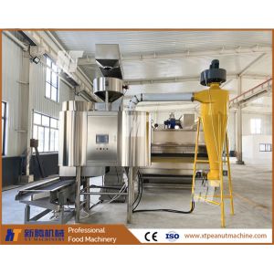 Customized 500 Kg Roasted Peanut Blanching Machine With 10-15 Minutes Cooling